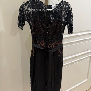 Elegant Black Lace Dress